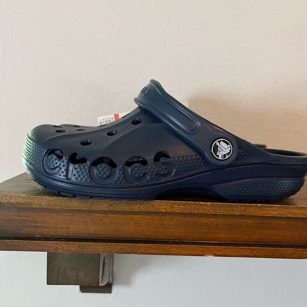 CROCS NWT Navy Blue Baya Slip On Summer Relaxed
Sandals M5/W7